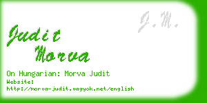 judit morva business card